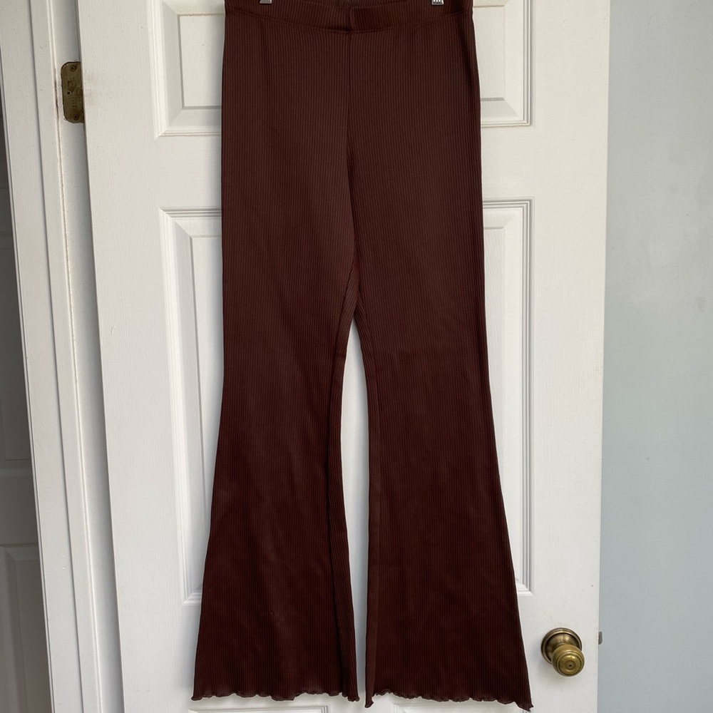 H&M Retro Flared Brown Pants